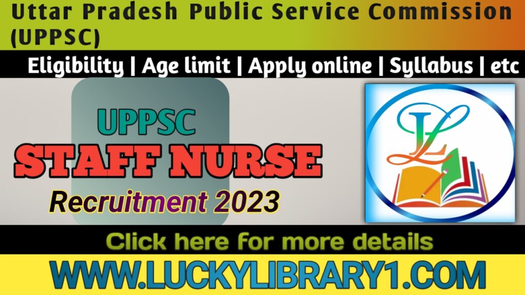 UPPSC Staff Nurse (Male / Female) Recruitment 2023 Final Result, Document Verification Letter 2025